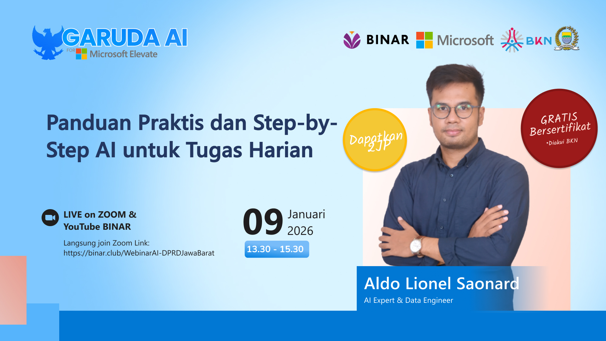 Webinar DPRD Kota Bandung: Panduan Praktis dan Step-by-Step AI untuk Tugas Harian