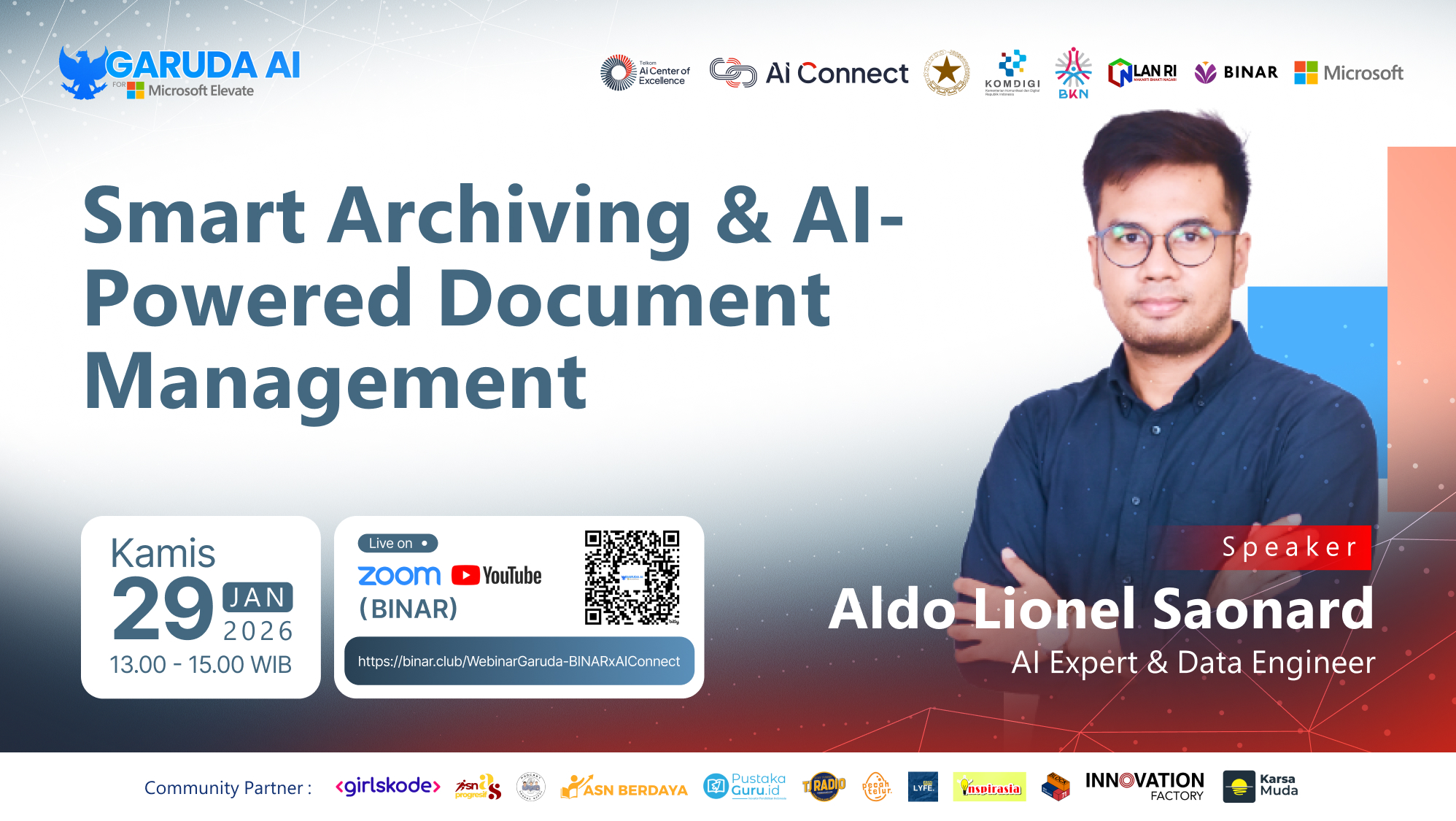 Smart Archiving & AI-Powered Document Management - Webinar Garuda ElevAIte BINAR x AI Connect