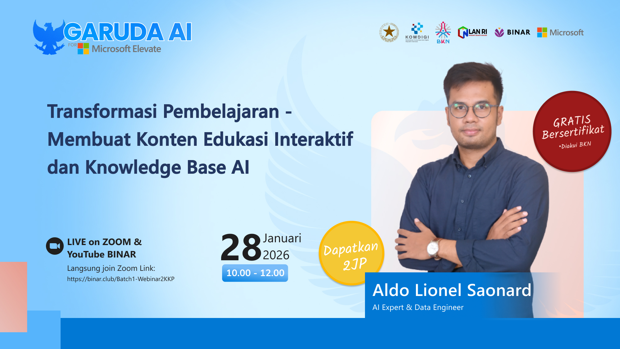 BINAR x KKP: Transformasi Pembelajaran - Membuat Konten Edukasi Interaktif dan Knowledge Base AI