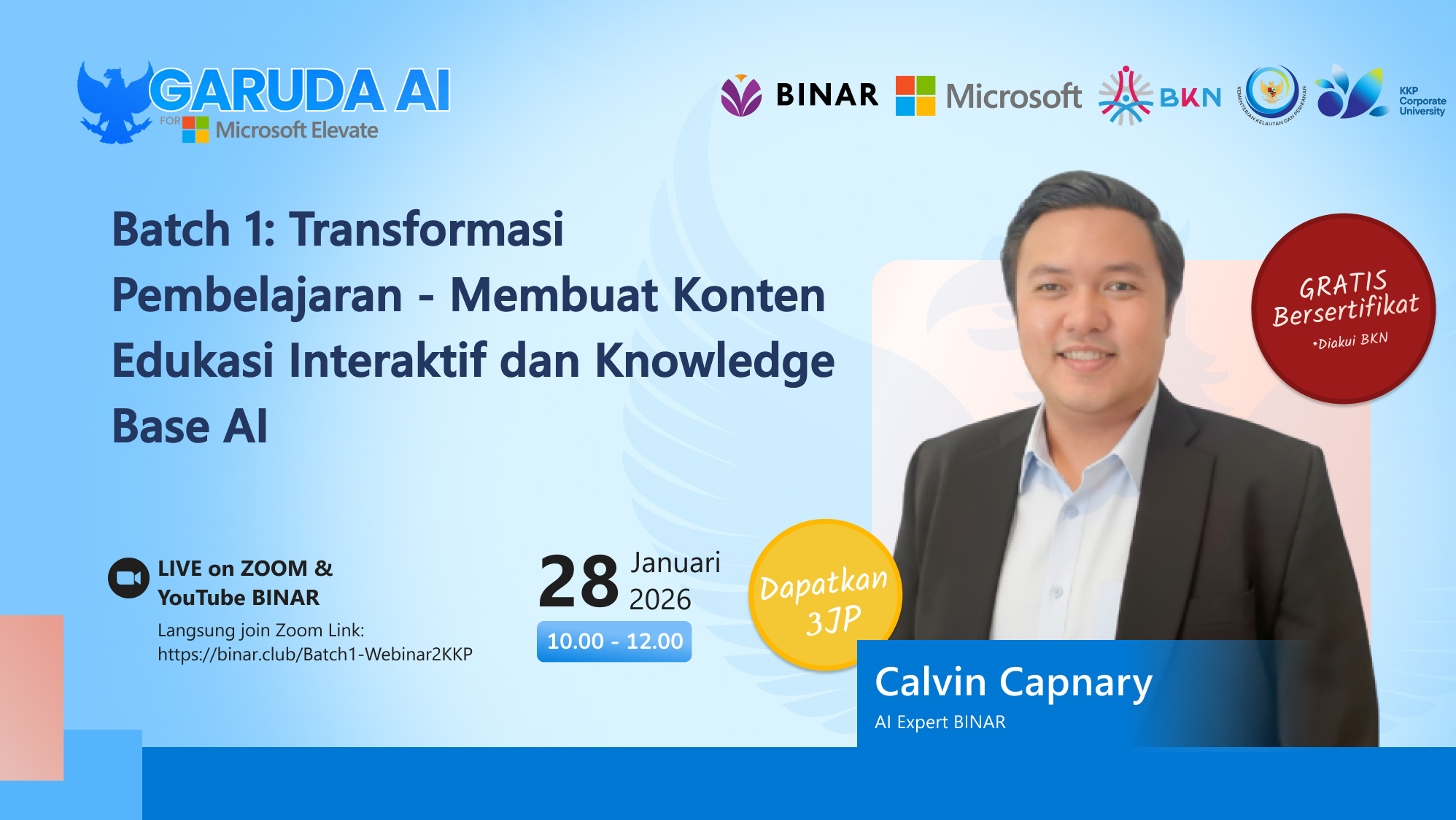 BINAR x KKP: Transformasi Pembelajaran - Membuat Konten Edukasi Interaktif dan Knowledge Base AI