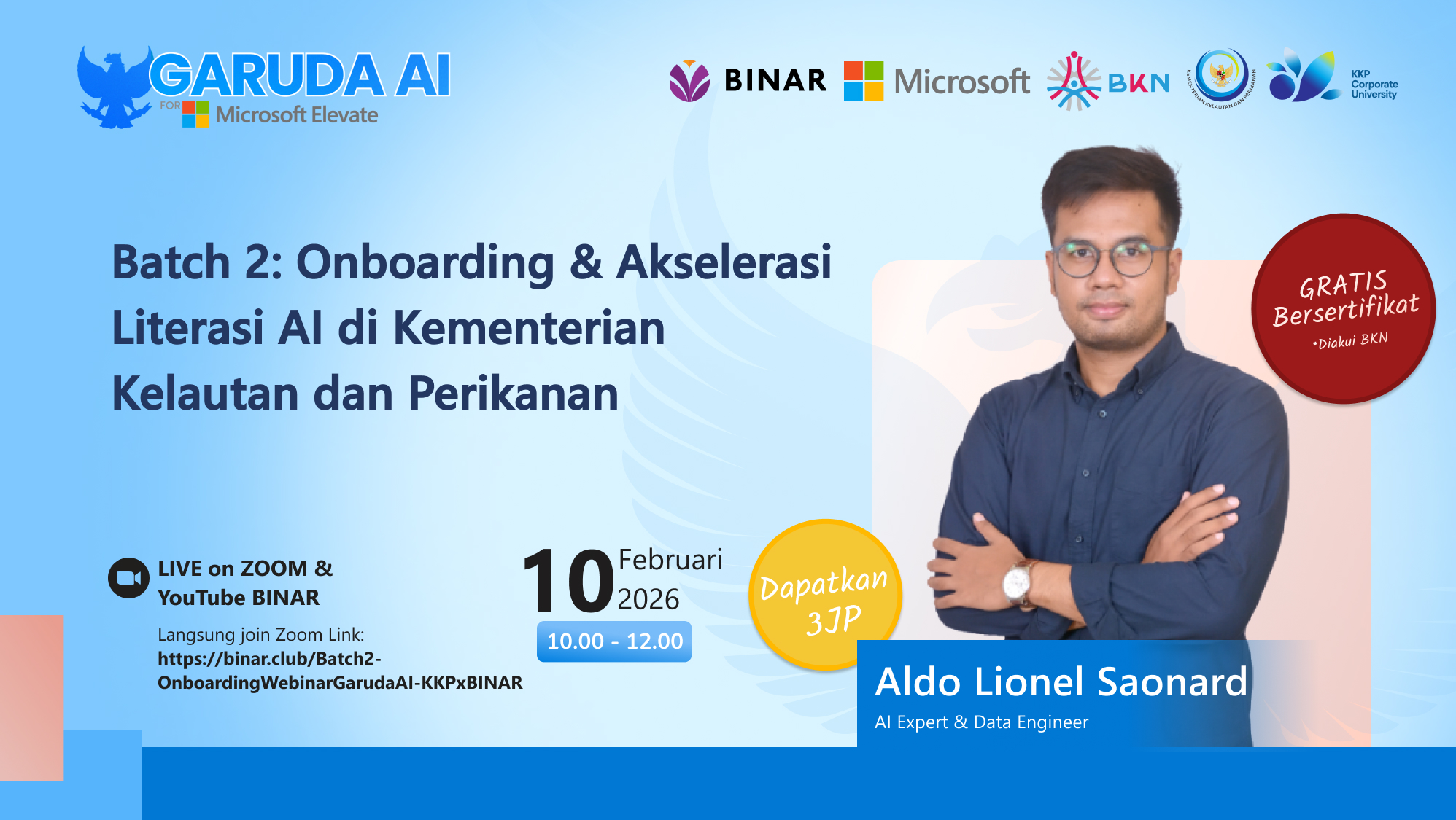 BINAR x KKP Batch 2: Onboarding & Akselerasi Literasi AI di Kementerian Kelautan dan Perikanan
