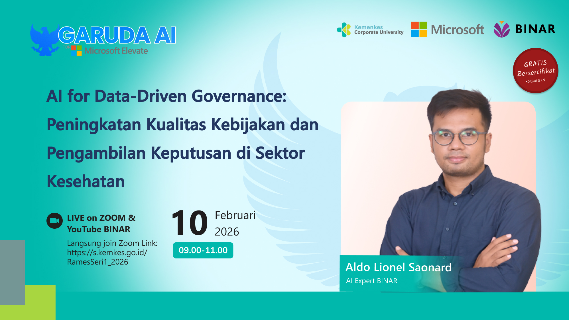 BINAR x KEMENKES: AI for Data-Driven Governance: Peningkatan Kualitas Kebijakan dan Pengambilan Keputusan di Sektor Kesehatan