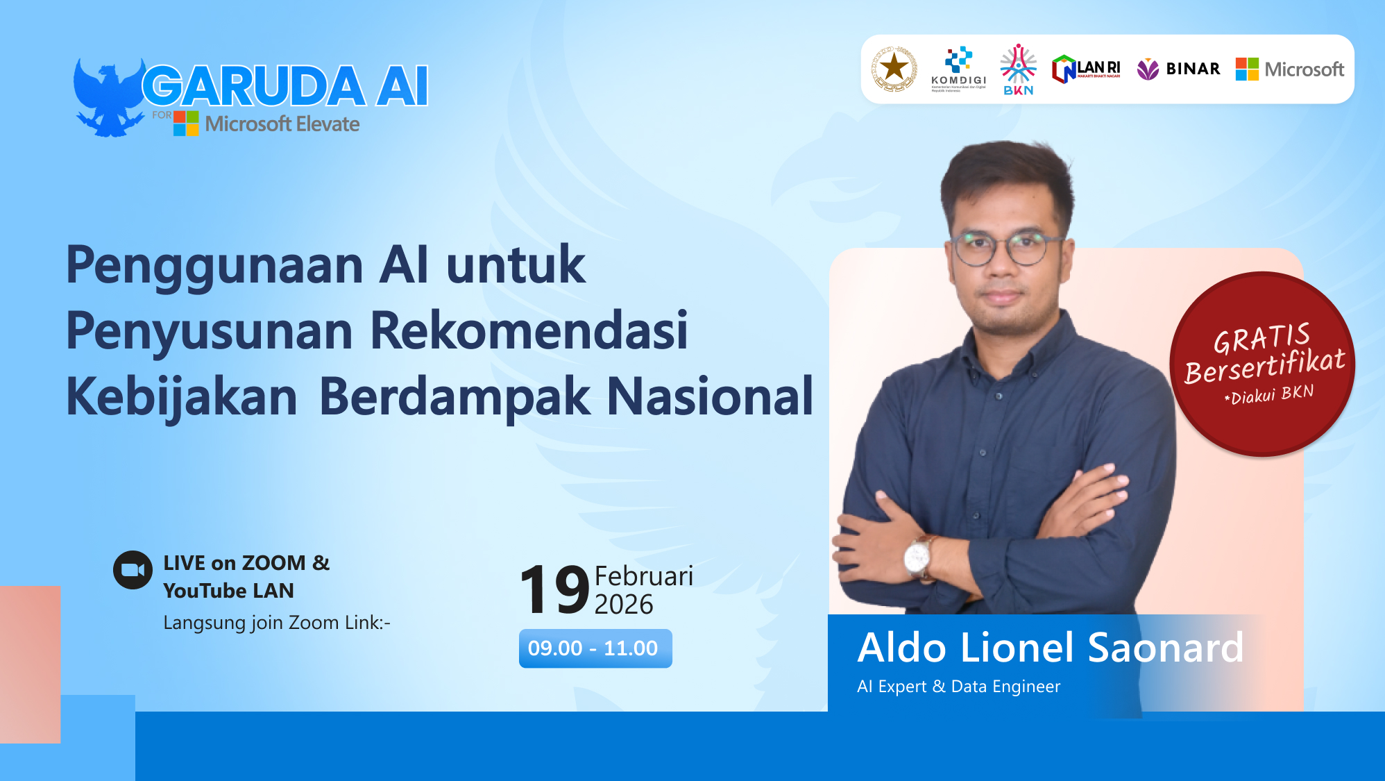 LAN x BINAR: Penggunaan AI untuk Penyusunan Rekomendasi Kebijakan  Berdampak Nasional