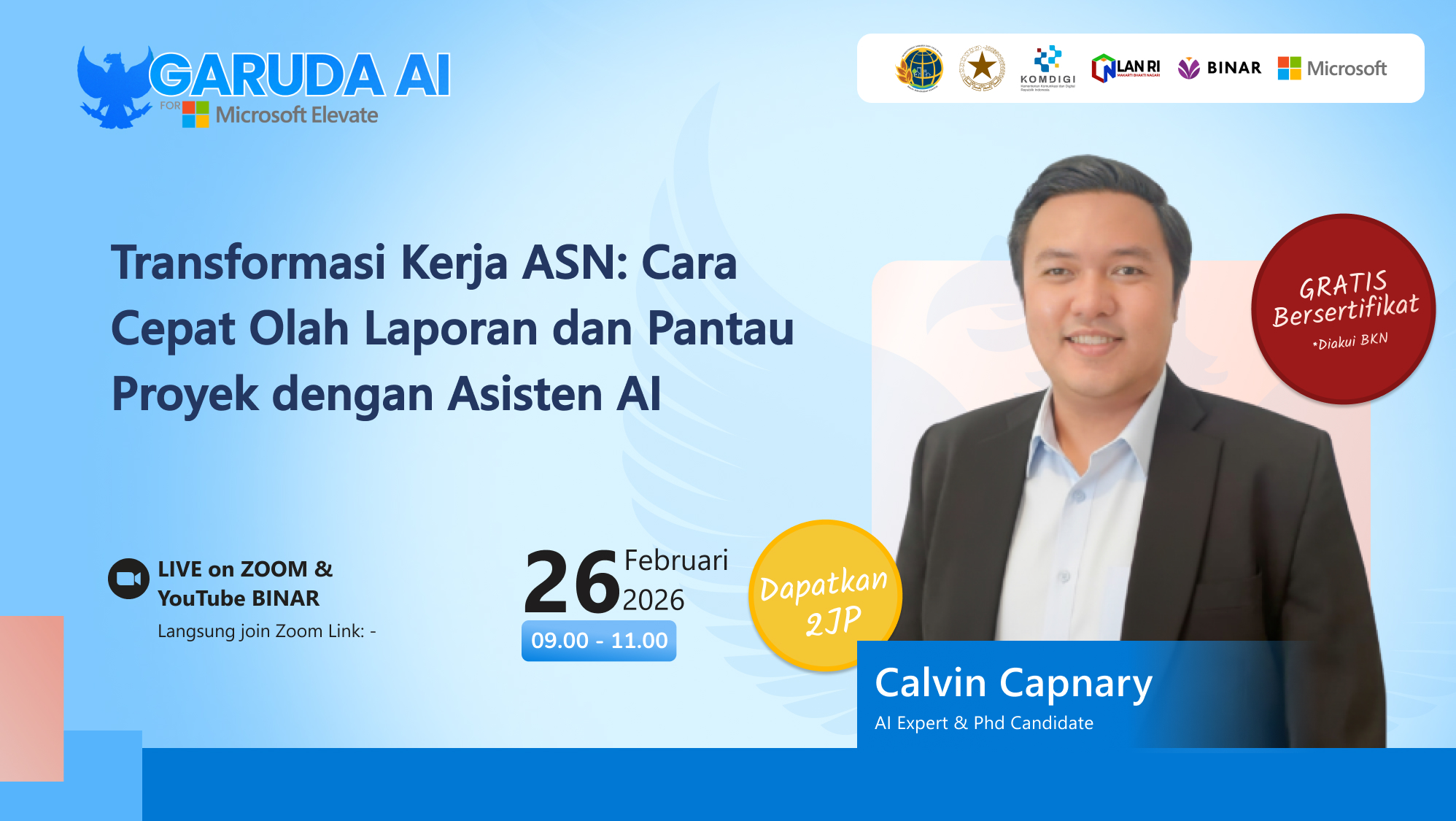 ATR/BPNxBINAR: Transformasi Kerja ASN: Cara Cepat Olah Laporan dan Pantau Proyek dengan Asisten AI