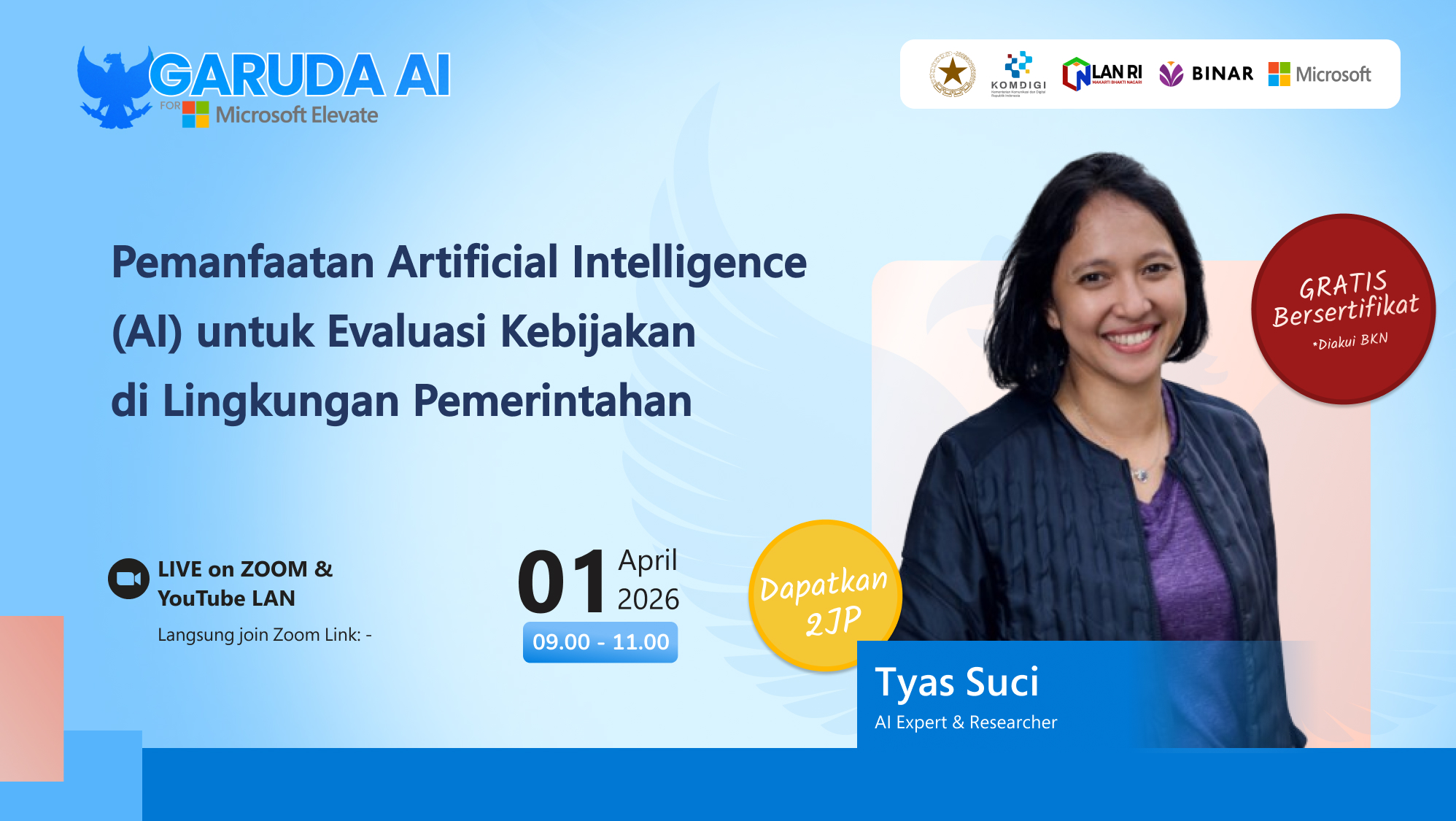 LANxBINAR: Pemanfaatan Artificial Intelligence (AI) untuk Evaluasi Kebijakan  di Lingkungan Pemerintahan