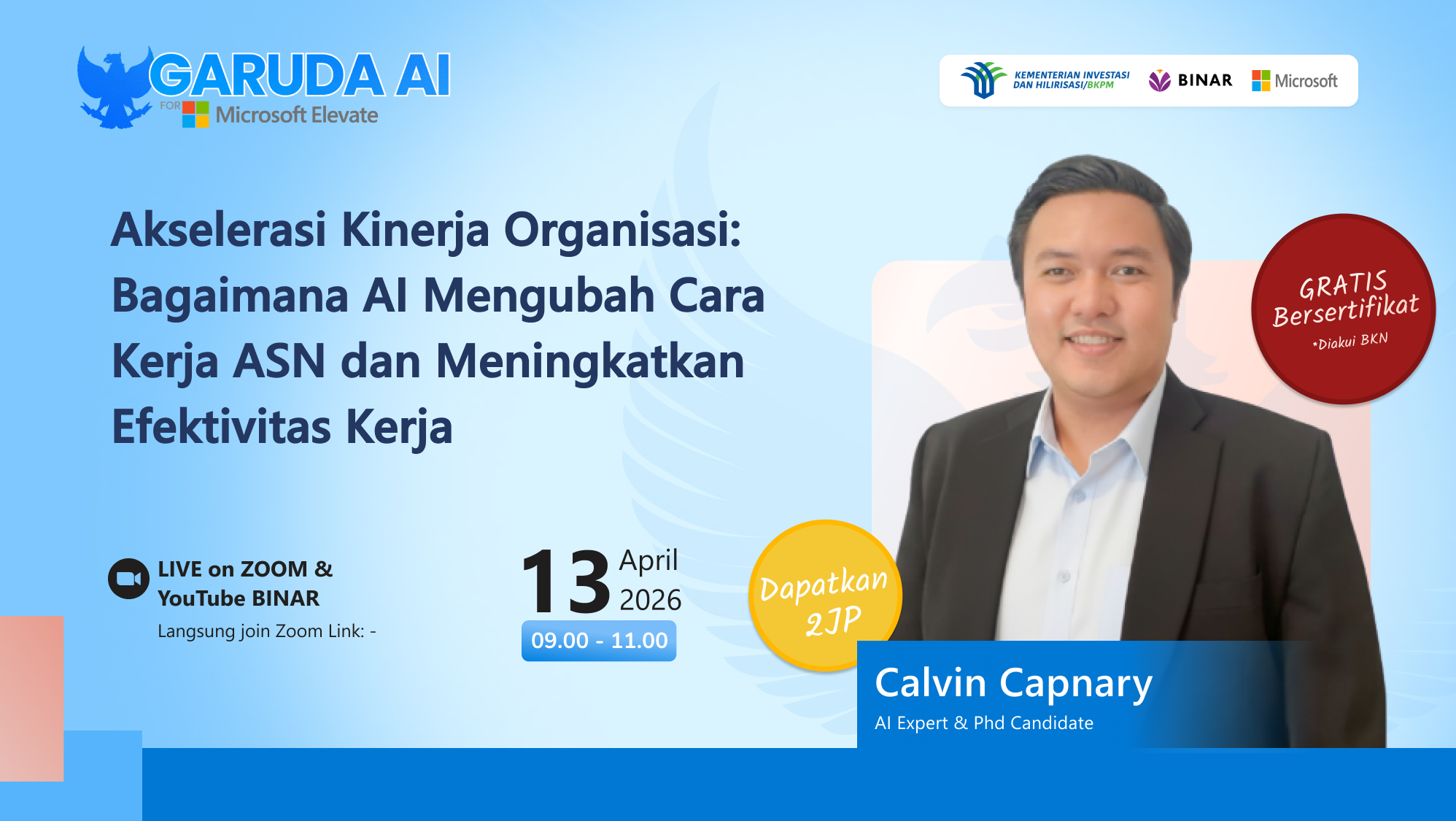 [BINAR x BKPM] Akselerasi Kinerja Organisasi: Bagaimana AI Mengubah Cara Kerja ASN dan Meningkatkan Efektivitas Kerja