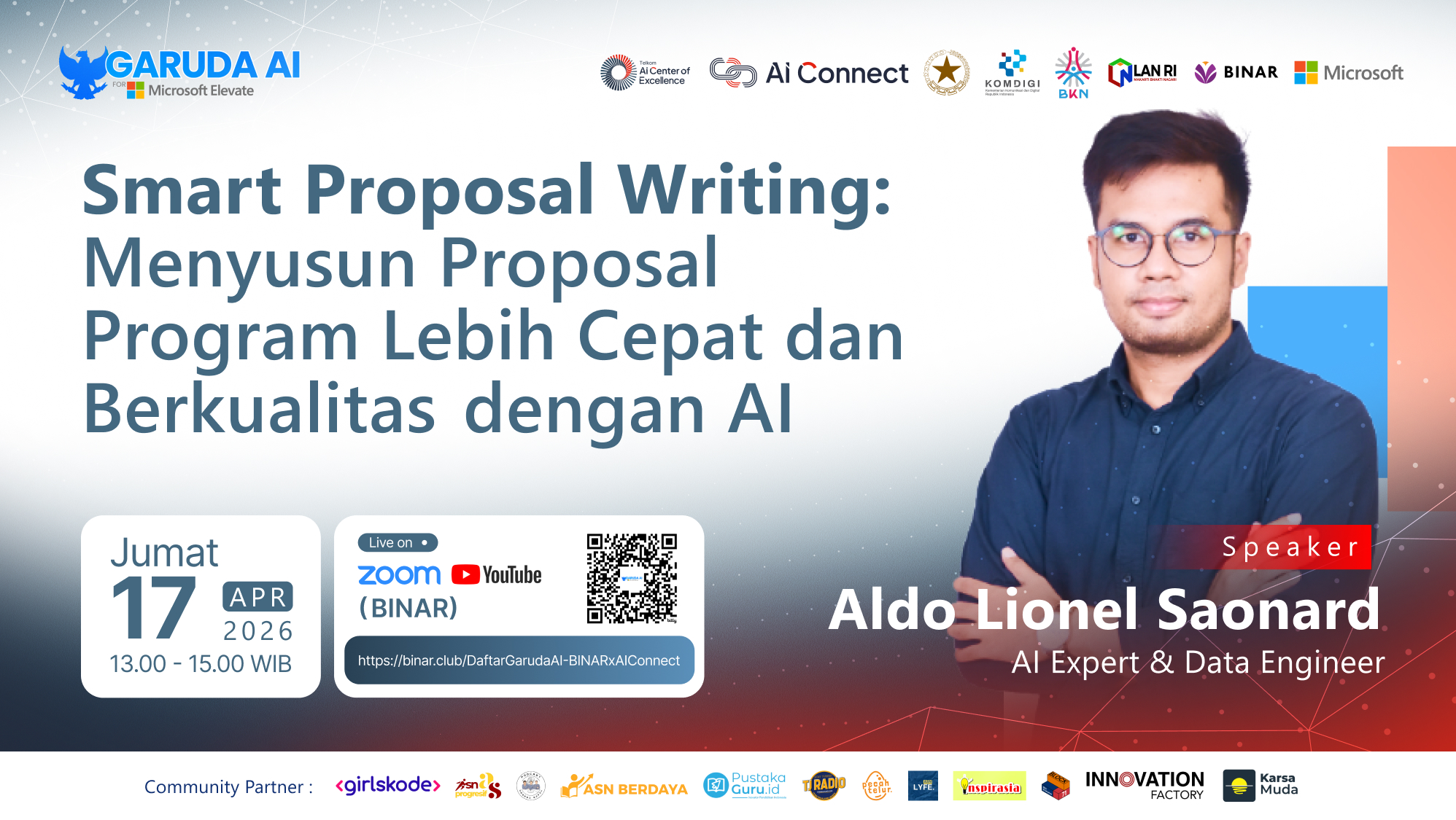 AI Connect x BINAR: Smart Proposal Writing: Menyusun Proposal Program Lebih Cepat dan Berkualitas  dengan AI