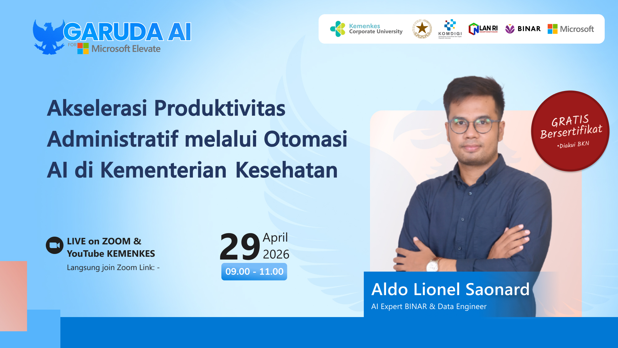 KEMENKESxBINAR: Akselerasi Produktivitas Administratif melalui Otomasi AI di Kementerian Kesehatan
