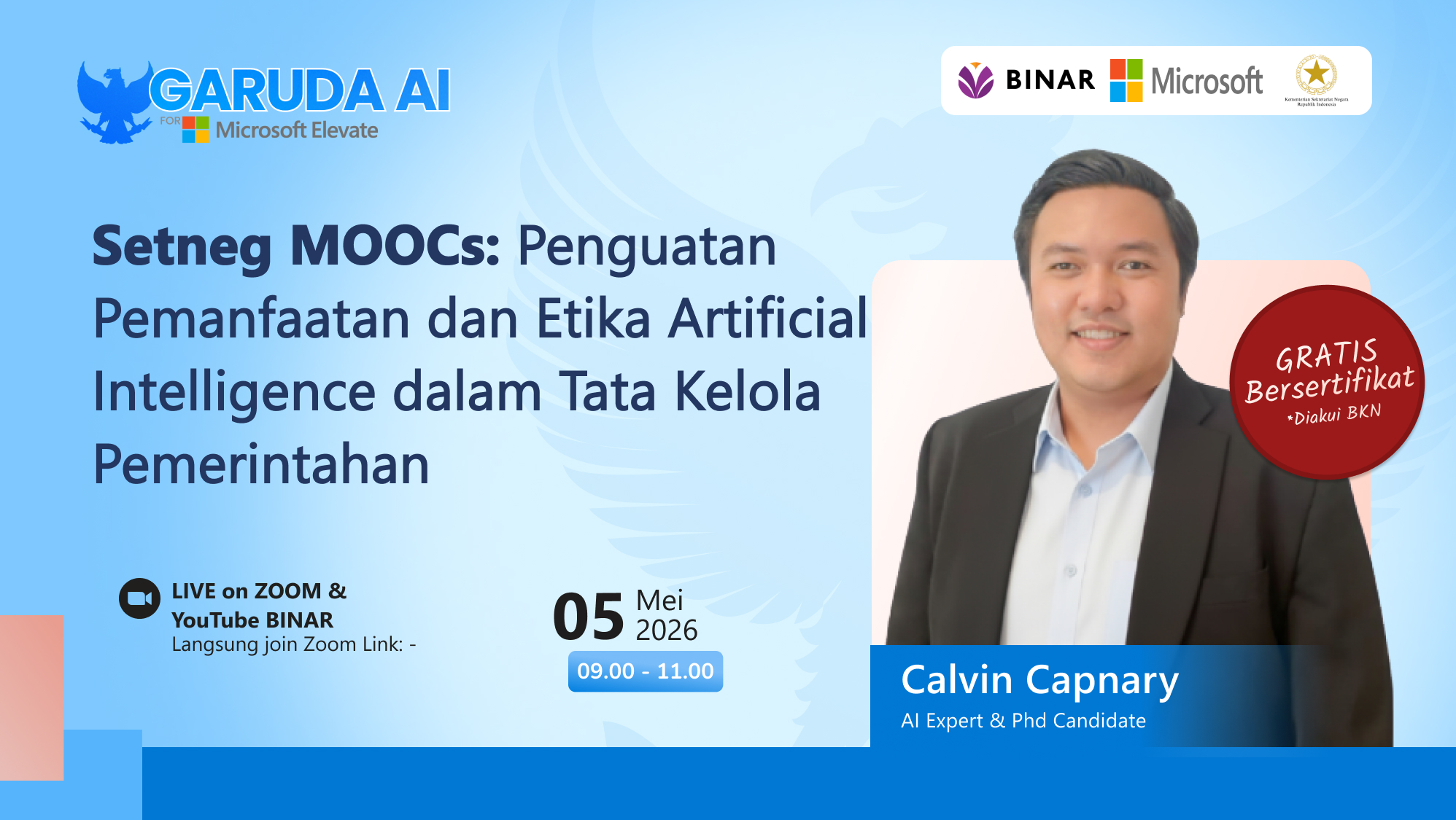 Setneg MOOCs: Penguatan Pemanfaatan dan Etika Artificial Intelligence dalam Tata Kelola Pemerintahan