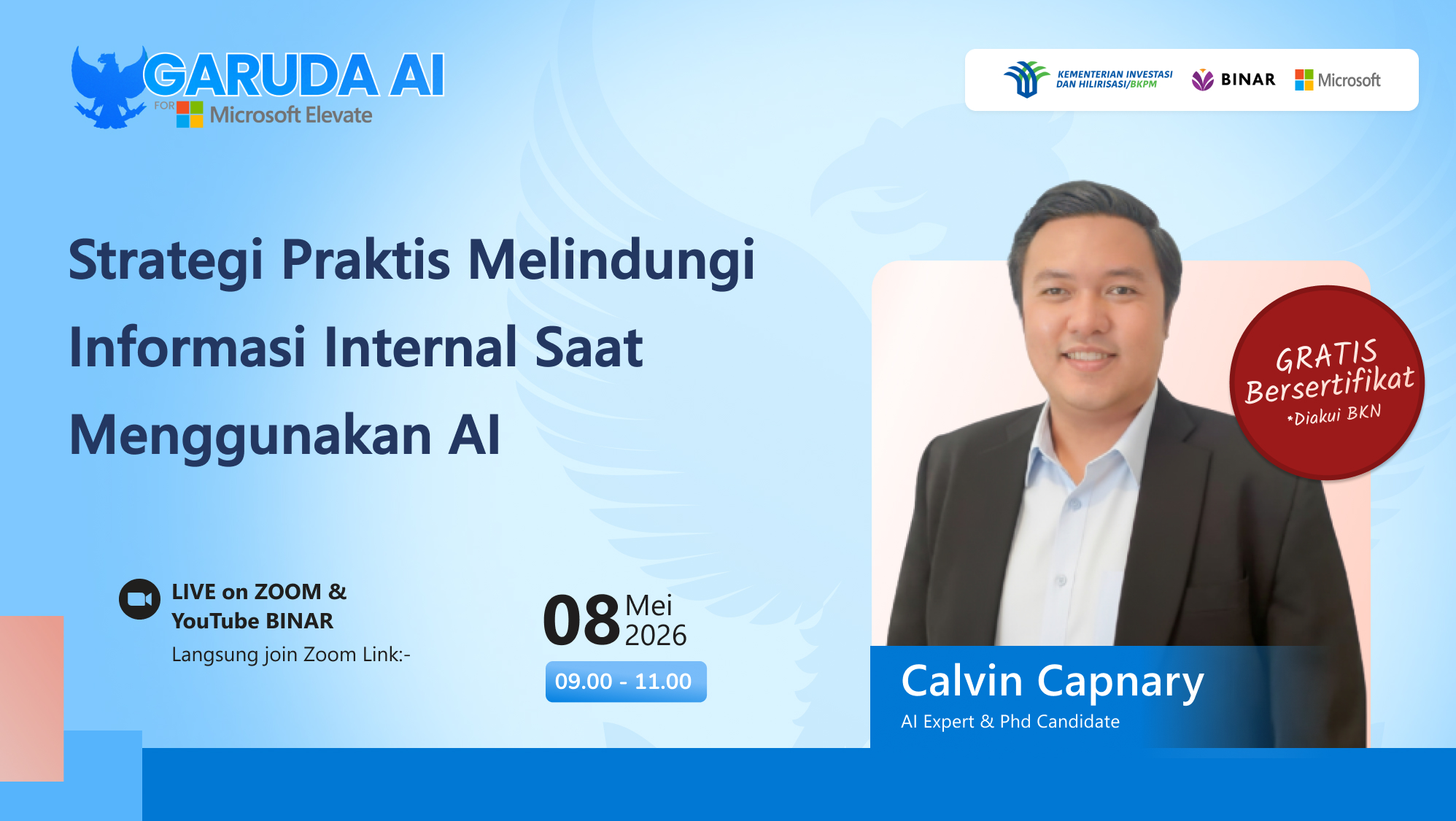 BINARxBKPM4: Strategi Praktis Melindungi Informasi Internal Saat Menggunakan AI
