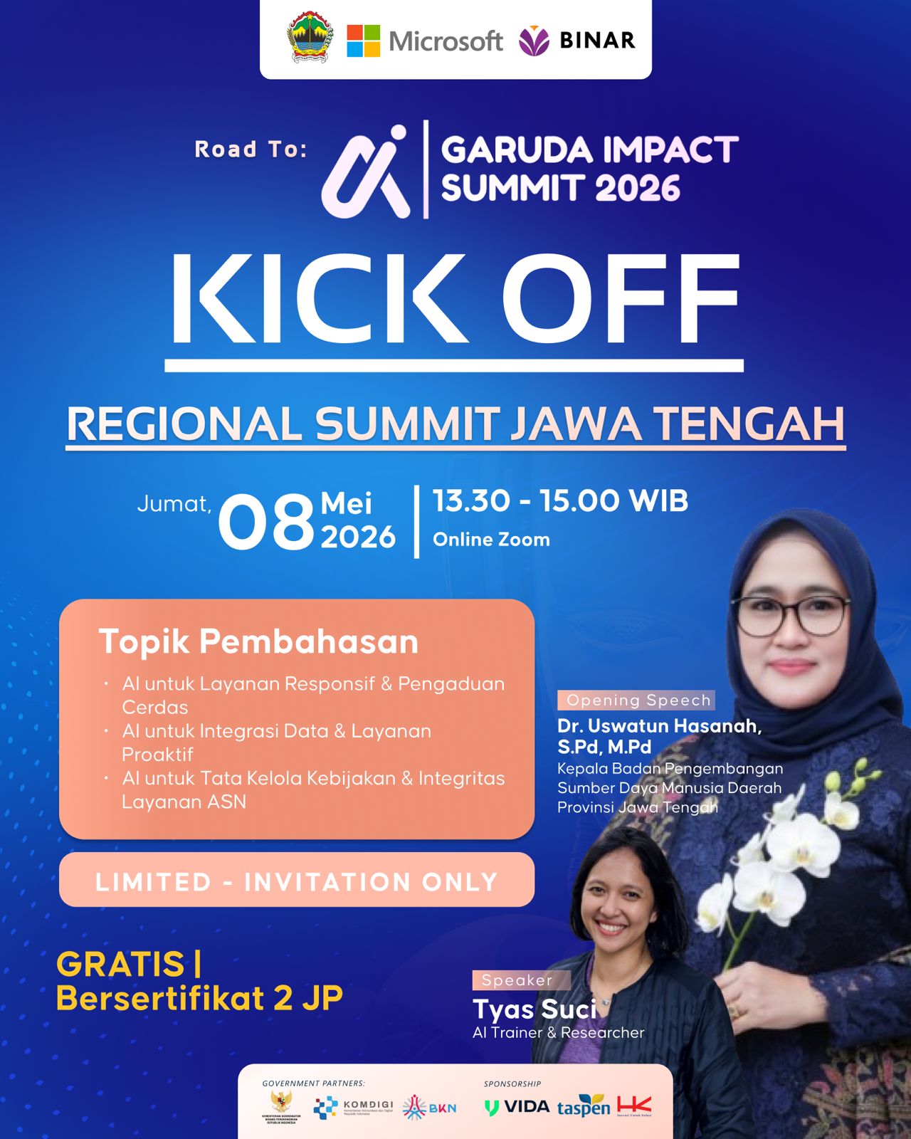 Kick Off Regional AI Summit Provinsi Jawa Tengah