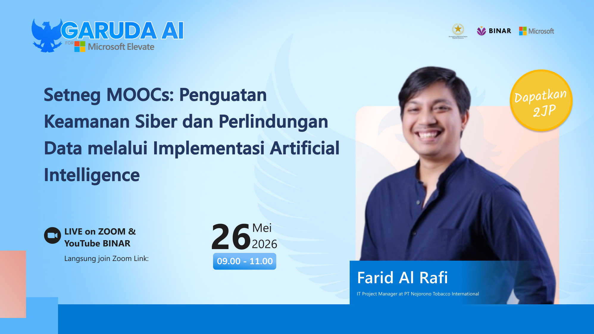 [KemenSetneg x BINAR] Penguatan Keamanan Siber dan Perlindungan Data melalui Implementasi Artificial Intelligence