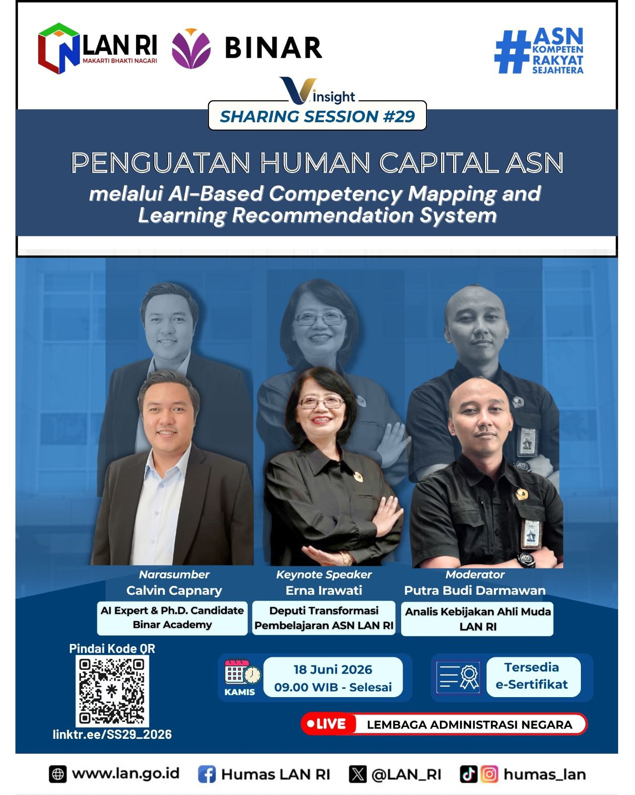 BINAR x LAN:Penguatan Human Capital ASN melalui AI-Based Competency Mapping and Learning Recommendation System