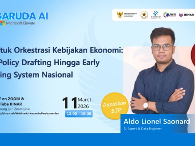 KEMENKO PEREKONOMIANxBINAR: AI untuk Orkestrasi Kebijakan Ekonomi: Dari Policy Drafting hingga Early Warning System Nasional