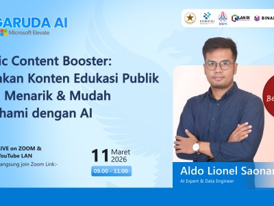 LAN x BINAR: Public Content Booster: Ciptakan Konten Edukasi Publik yang  Menarik & Mudah Dipahami dengan AI