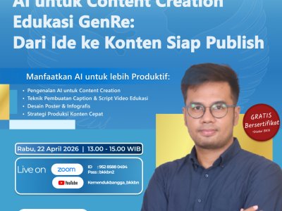 BKKBNxBINAR: AI untuk Content Creation Edukasi GenRe: Dari Ide ke Konten Siap Publish