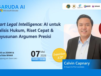 ATR/BPNxBINAR: Smart Legal Intelligence: AI untuk Analisis Hukum, Riset Cepat & Penyusunan Argumen Presisi